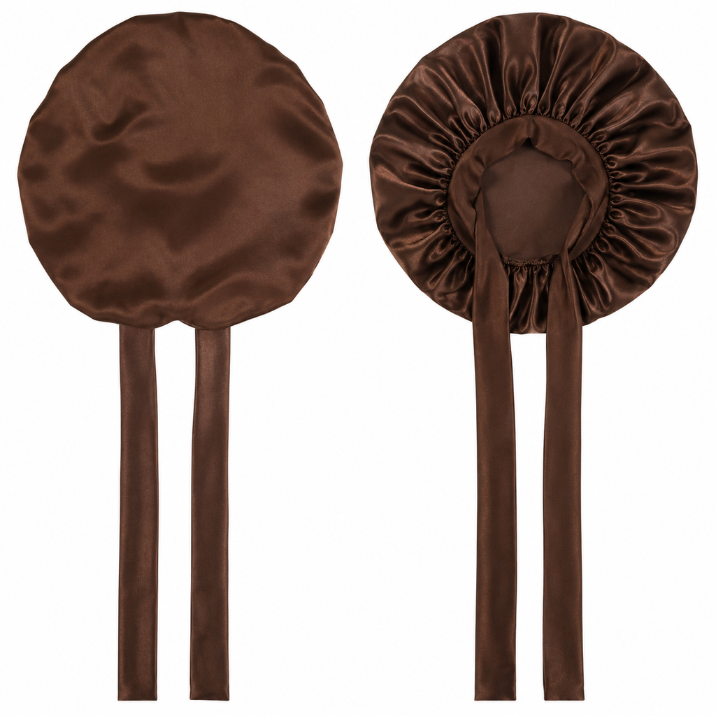 Bonnet Night Tie Khali, coloris Marron, photo studio