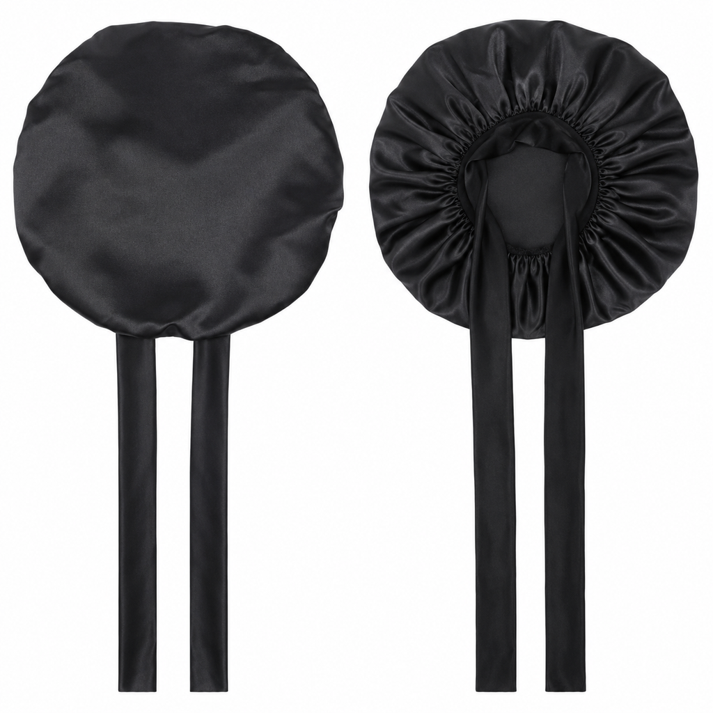 Bonnet Night Tie Khali, coloris Noir, photo studio