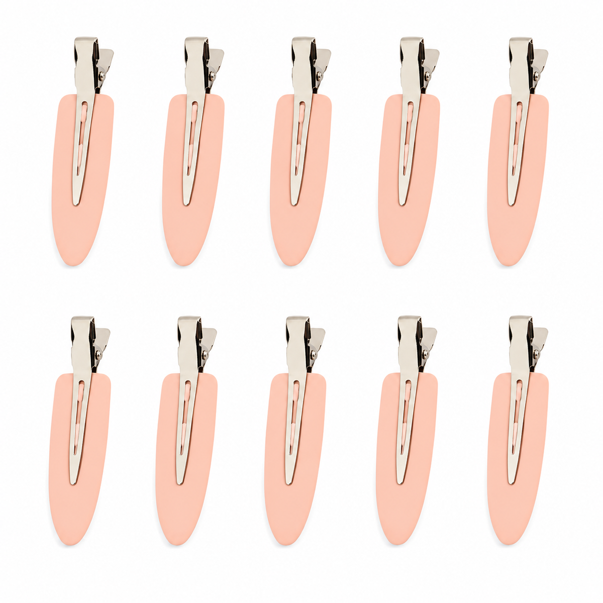 Khali Hold, lot de 10 pinces plates, coloris Rose, photo studio